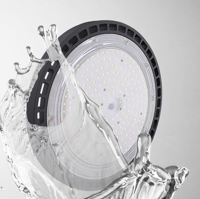 Luz de bahía alta de OVNI personalizada 100W 150W 200W IP65 a prueba de agua con SMD 3030 LED para almacén y fábrica
