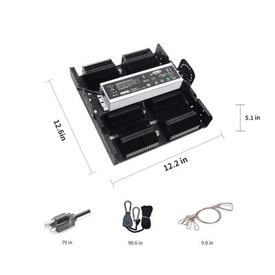 Luz de crecimiento LED de espectro completo 250W T5 con gestión térmica pasiva para plantas de interior
