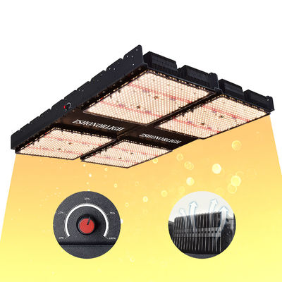Luz LED de cultivo de espectro completo de 1000W regulable para plantas de interior con control de temporizador