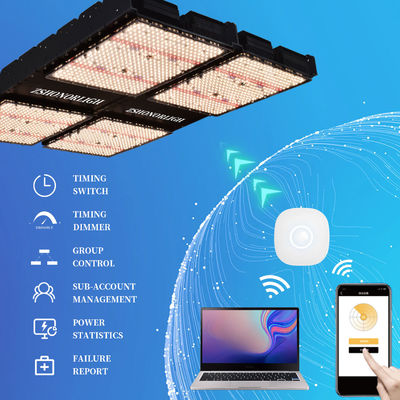 Luz LED de cultivo de espectro completo de 1000W regulable para plantas de interior con control de temporizador