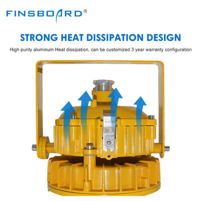 ATEX LED Proof Explosion Flood Light IP65 Iluminación de bahía alta impermeable con 50.000 horas de vida útil y eficiencia energética
