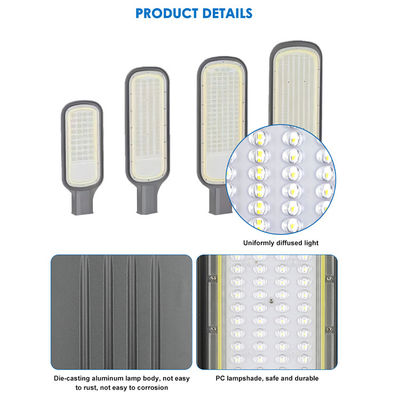 Parking de carretera exterior SMD2835 Luz de calle LED de aluminio fundido a presión
