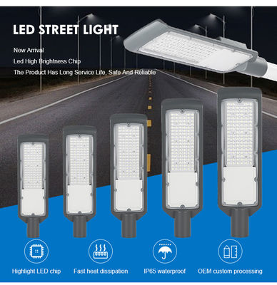 3000-6500K IP66 resistente al agua Aluminio de fundición a presión Luz de calle LED para carreteras y estacionamientos al aire libre