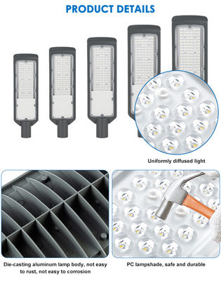 3000-6500K IP65 impermeable 50 - 200w luz de la calle LED fundición a presión de aluminio