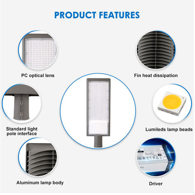 IP66 Iluminación de calle LED de aluminio de fundición a presión impermeable con SMD2835 LED para uso exterior