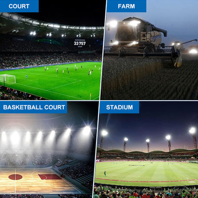 Foco LED de estadio de aluminio IP65 a prueba de agua de 600W-1200W para canchas de baloncesto y campos deportivos