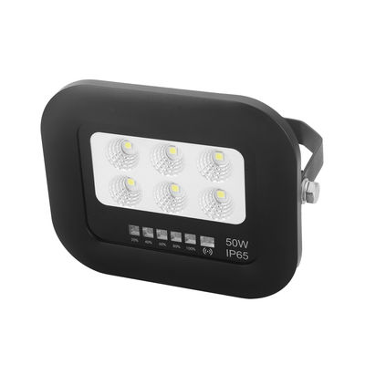 Luz solar LED de 50 vatios IP65 con panel solar de silicio monocristalino negro