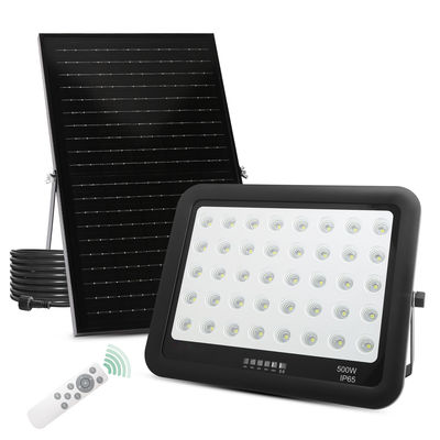 Luz solar ABS negro control remoto 50w 100w 200w 300w 400w 500w luz solar LED de inundación