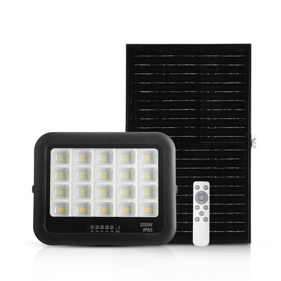 Ip65 ABS lámpara solar de vidrio templado 100w 200w 300w 400w 500w LED luz solar de inundación