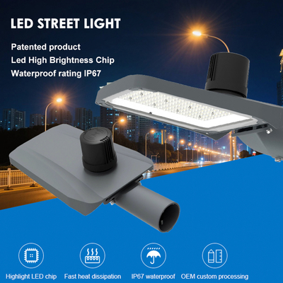 Luminaria vial LED integrada con control de luz de aluminio fundido a presión IP67 de 50w, 100w, 150w y 200w
