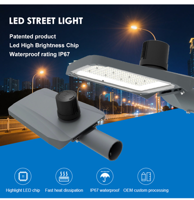 Luz de calle LED para carretera exterior, nueva, con controlador desmontable, aluminio, 50w, 100w, 150w, 200w