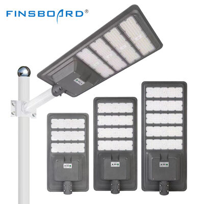 Iluminación exterior Ip65 Sensor de movimiento de aluminio impermeable lámpara solar 300w 400w 500w integrado todo en una luz solar de la calle