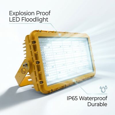 Luz de inundación LED a prueba de explosiones de 600 W IECEx compacta de alta densidad marina en alta mar 72000 lm IP67 aleación de aluminio sin cobre