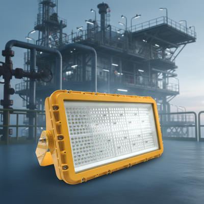 Luz de inundación LED a prueba de explosión de 300W con ángulo de haz de 90° y certificación ATEX IIB T6 para zonas peligrosas