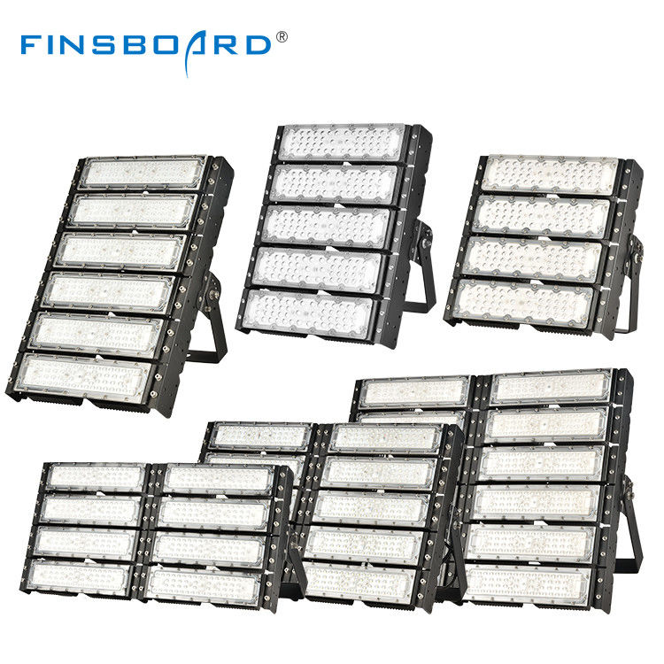 IP66 Luces de protección contra inundaciones LED de alta potencia 200w 250w 300w 400w 500w 600w LED Luces de inundación de alto mástil con carcasa SKD