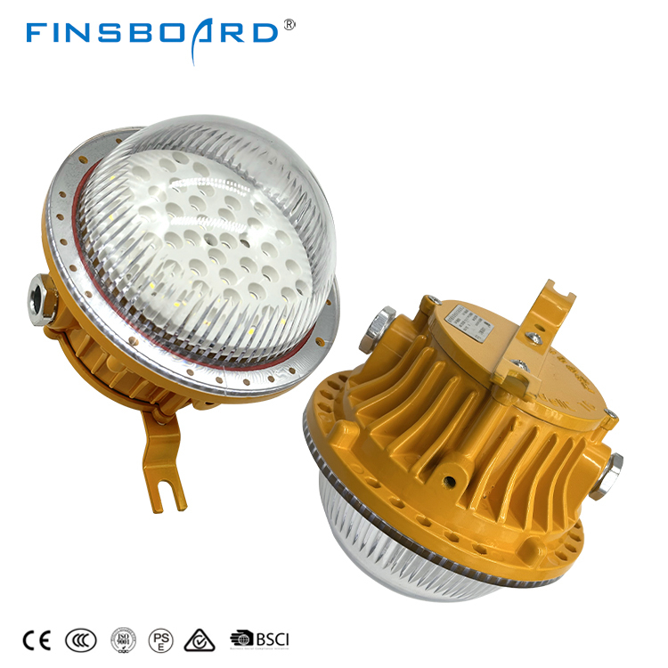 Luz a prueba de explosiones IP65 para iluminación de gasolineras, 50W 100W 150W, lámpara LED a prueba de explosiones