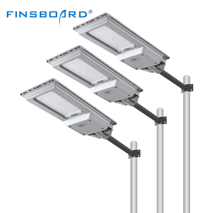 Iluminación Exterior IP65 Impermeable ABS Luz Solar 100w 200w Integrada Todo en Uno Lámpara Solar LED para Calle
