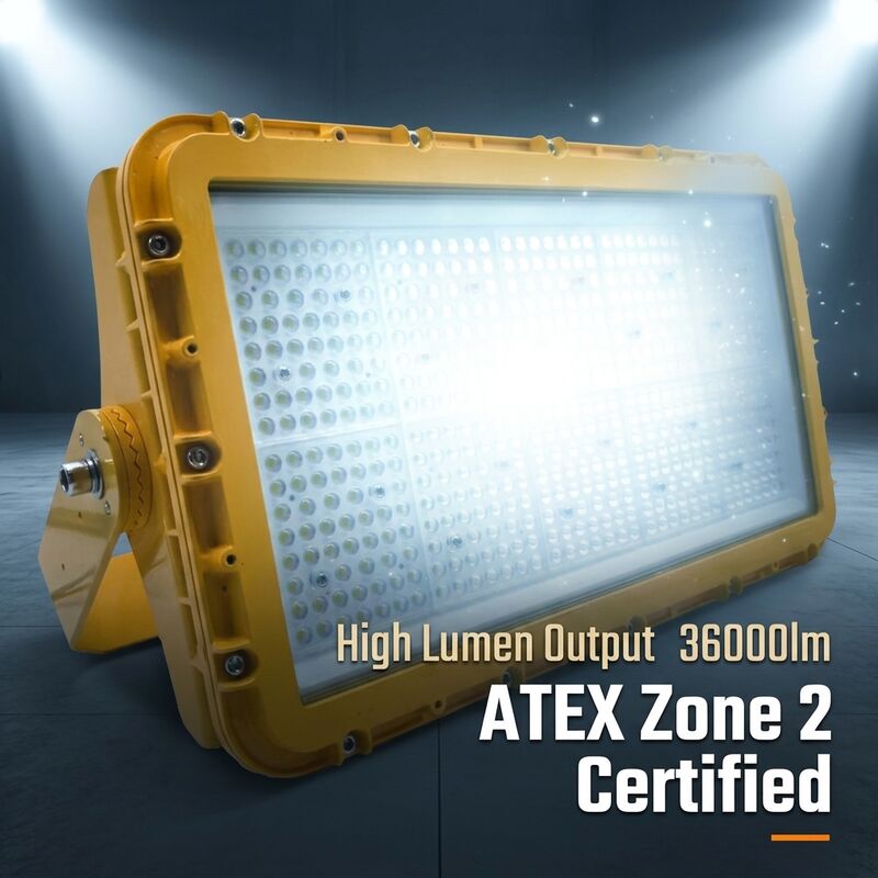 600W 78000lm ATEX Zone 1 Zone 2 Explosion Proof LED Flood Light for Hazardous Areas