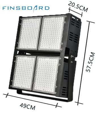 Iluminación de estadio LED atenuable 6500w 45° Ángulo de la lente