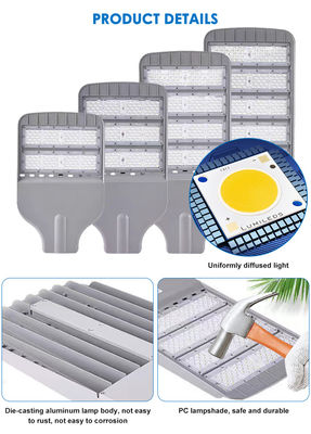 3000K/4000K/6000K OEM ODM IP65 resistente al agua LED luces de calle seguras y confiables