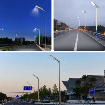 Ahorro energético Inodoro exterior IP65 Todo en uno Iluminación LED de energía inteligente Iluminación solar integrada 60W 80W 100W