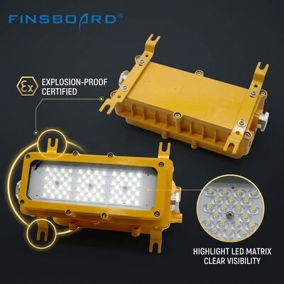 Luz LED a prueba de explosiones IP65 resistente a la intemperie 600W LUMILEDS LM-80 ATEX Ex db mb IIb T6 -40C/60C Accesorio para áreas peligrosas